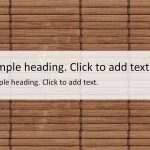 Bamboo blind02-PowerPointテンプレート